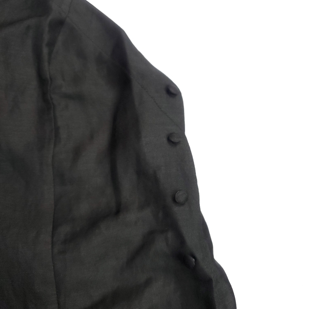 NWT Capulet Revolve Linen Blend Halter Open-Back Little Black Cocktail Dress - Picture 5 of 9